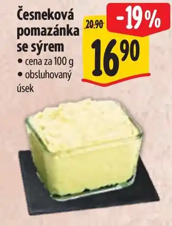 Albert Česneková pomazánka se sýrem nabídka
