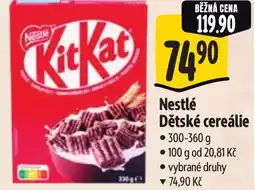 Albert Nestlé Dětské cereálie nabídka