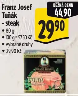 Albert Franz Josef Tuňák - steak nabídka