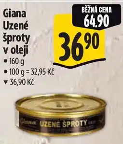 Albert Giana Uzené šproty v oleji nabídka