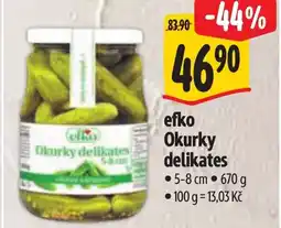 Albert efko Okurky delikates nabídka