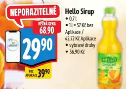 Albert Hello Sirup nabídka