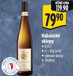 Albert Habánské sklepy nabídka