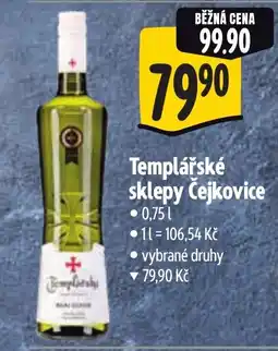 Albert Templářské sklepy Čejkovice nabídka