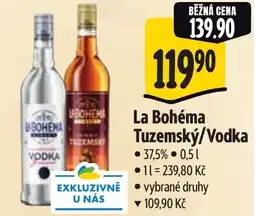 Albert La Bohéma Tuzemský/Vodka nabídka