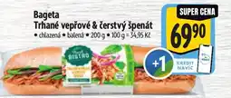 Albert Bageta Trhané vepřové & čerstvý špenát nabídka
