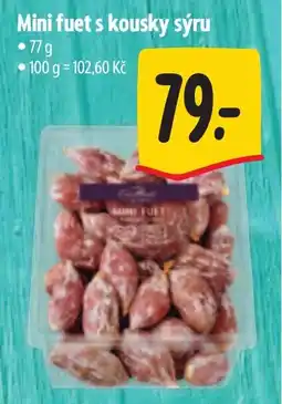 Albert Mini fuet s kousky sýru nabídka