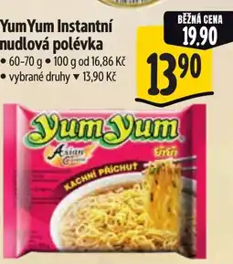 Albert Yum Yum Instantní nudlová polévka nabídka