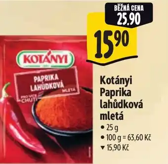 Albert Kotányi Paprika lahůdková mletá nabídka