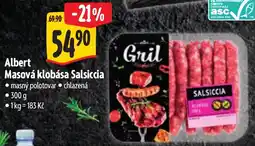Albert Albert Masová klobása Salsiccia nabídka