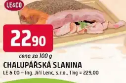 Trefa Chalupářská slanina nabídka