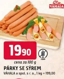 Trefa Párky se sýrem nabídka