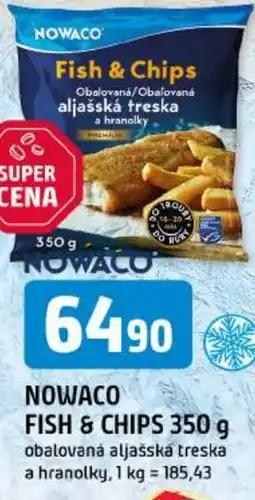 Trefa Nowaco fish & chips nabídka