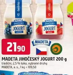 Trefa Madeta jihočeský jogurt nabídka