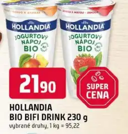 Trefa Hollandia bio bifi drink nabídka