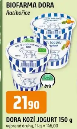Trefa Dora kozí jogurt nabídka