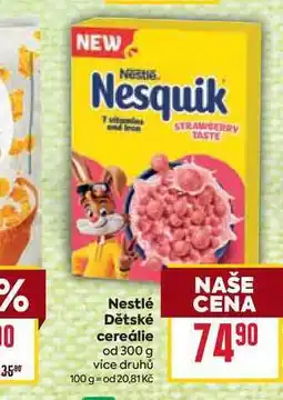 Billa Nestlé Dětské cereálie od nabídka