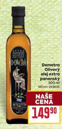 Billa Demetra Olivový olej extra panenský nabídka