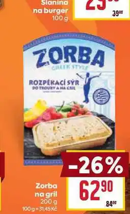 Billa Zorba na gril nabídka