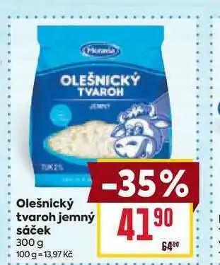 Billa Olešnický tvaroh jemný sáček nabídka