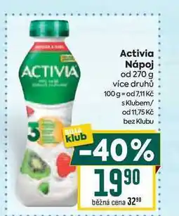 Billa Activia Nápoj od nabídka