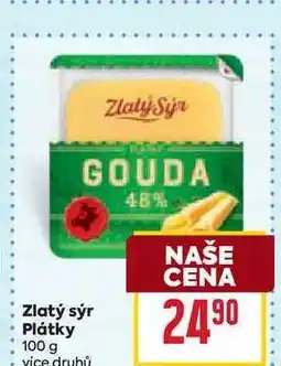 Billa Zlatý sýr Plátky nabídka