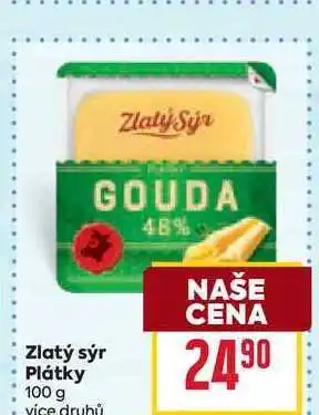 Billa Zlatý sýr Plátky nabídka