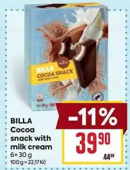 Billa BILLA Cocoa snack with milk cream nabídka