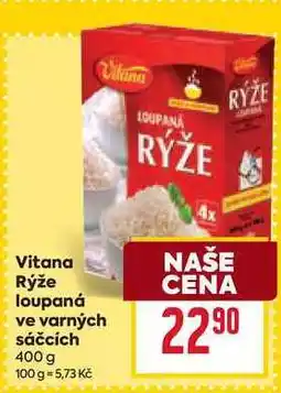 Billa Vitana Rýže loupaná ve varných sáčcích nabídka