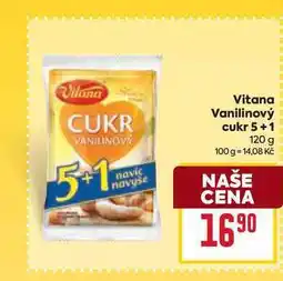 Billa Vitana Vanilinový cukr 5+1 120 g nabídka