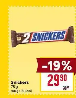 Billa Snickers nabídka