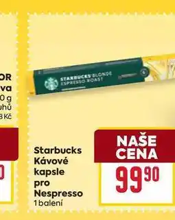 Billa Starbucks Κávové kapsle pro Nespresso 1 balení nabídka