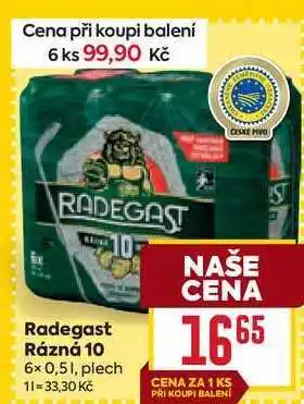 Billa Radegast Rázná 10 6x 0,51, plech nabídka