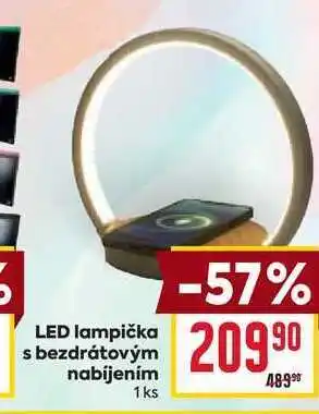 LED lampička s bezdrátovým nabíjením 1ks