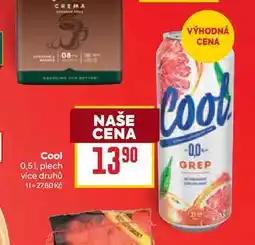 Billa Cool 0,51, plech nabídka