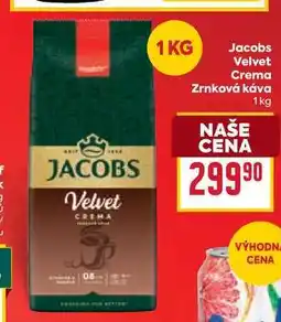 Billa Jacobs Velvet Crema Zrnková káva nabídka
