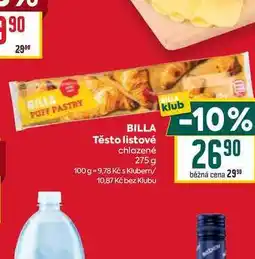 Billa BILLA Těsto listové chlazené nabídka