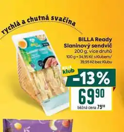 Billa BILLA Ready Slaninový sendvič nabídka