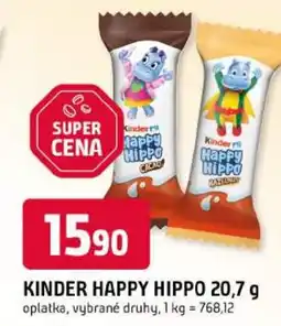 Trefa Kinder happy hippo nabídka