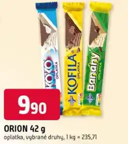 Trefa Orion oplatka nabídka