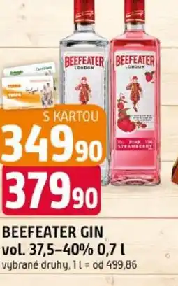 Trefa Beefeater gin vol. 37,5-40% nabídka