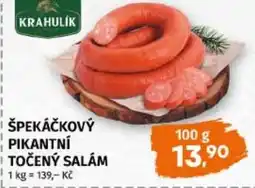 Trefa Špekáčkový pikantní točený salám nabídka