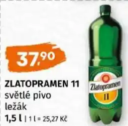 Trefa Zlatopramen 11 světlé pivo ležák nabídka