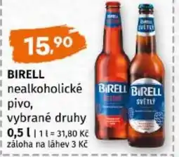Trefa Birell nealkoholické pivo nabídka