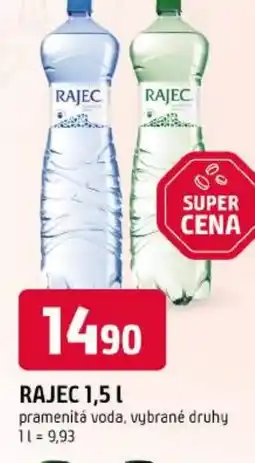 Trefa Rajec pramenitá voda nabídka