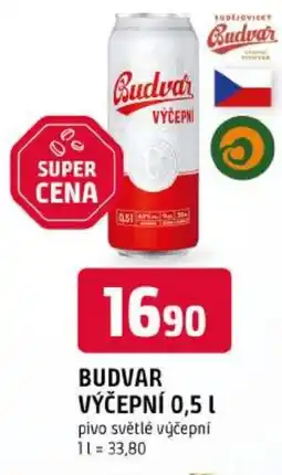 Trefa Budvar výčepní pivo světlé výčepní nabídka
