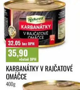 Ratio Karbanátky v rajčatové omáčce nabídka