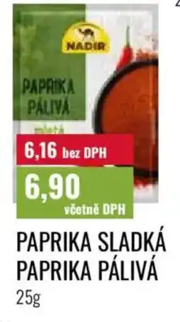 Ratio NADIR Paprika sladká paprika pálivá nabídka