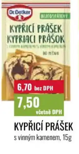 Ratio DR.OETKER Kypřicí prášek nabídka