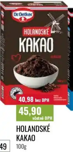 Ratio DR.OETKER Holandské kakao nabídka